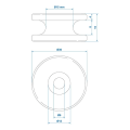 Pikkukuva 4 / 4: Köysikoukku pyöreä PVC Ø30 x 15 mm