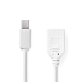 Pikkukuva 1 / 3: Mini DisplayPort kaapeli | DisplayPort 1.2 | Mini DisplayPort Uros | DisplayPort Naaras | 21.6 Gbps | Niklattu | 0.20 m | Pyöreä | PVC | Valkoinen | L