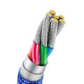 Miniatyrbild 7 av 9: Kabel för snabbladdning och dataöverföring USB - USB-C 100W 1,2m blå