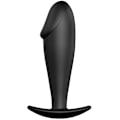 Miniatyrbillede 2 af 7: Pretty Love - Anal Plug Silikone Penis Form Sort