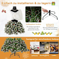 Miniatyrbillede 3 af 5: Kunstigt juletræ i kjoleform look med tørklæde & halskæde & belysning