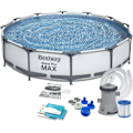 Miniatyrbillede 1 af 6: Ramme havepool 366 x 76 cm 9 i 1 Bestway 56416