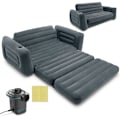 Miniatyrbillede 1 af 3: Sofa 2i1 fløjlsmadras + INTEX pumpe 66552-66640