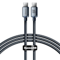 Miniatyrbild 1 av 9: Kabel för snabbladdning och dataöverföring USB-C USB-C 100W 1,2m svart