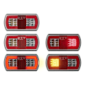 Miniatyrbild 6 av 7: Baklykta 5 funktion 225 x 105 mm 43LED vänster
