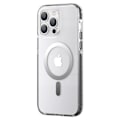 Miniatyrbillede 1 af 9: Magnetisk etui til iPhone 14 MagSafe PQY Ice Crystal Series grå