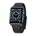 Miniatyrbillede 1 af 9: Rembåndsarmbånd til Apple Watch 3/4/5/6/SE 38-40 mm Slip-Thru Sort