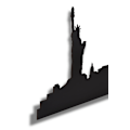 Miniatyrbillede 5 af 9: Dekorativ LED-belysning NYC Skyline - Blå