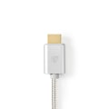 Miniatyrbillede 4 af 6: USB-C™ Adapter | USB 3.2 Gen 1 | USB-C™ Han | HDMI™ Stik | 4K@60Hz | 18 Gbps | 2.00 m | Runde | Guldplateret | Flettet / Nylon | Aluminium | Cover Win