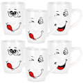 Miniatyrbillede 1 af 7: Keramikkrus smiley 350 ml 6 stk.