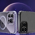 Miniatyrbillede 4 af 9: Magnetisk etui til iPhone 14 MagSafe PQY Ice Crystal Series grå