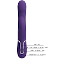 Miniatyrbillede 10 af 11: Pretty Love - Zalin Rabbit Vibrator Pearls 4 i 1 lilla