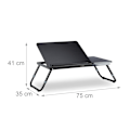 Miniatyrbillede 3 af 7: Laptop bord til sengen sort
