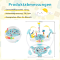 Miniatyrbillede 1 af 5: Baby Sky Jumperoo med justerbare højder & legetøj & spilleboks rollator lyseblå