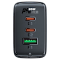 Miniatyrbild 4 av 9: Snabb GaN laddare 2x USB-C USB-A PPS PD QC4+ 65W svart
