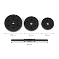 Miniatyrbillede 9 af 9: Justerbare håndvægte 2x10 kg Træningssæt 20 kg