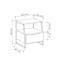 Miniatyrbillede 4 af 4: Natbord Pal - Hvid v2