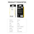 Pikkukuva 5 / 9: Kaapeli iPhonelle USB-C - Lightning PD 27W 2m valkoinen