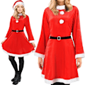 Miniatyrbillede 1 af 9: Kostume - Fru Claus Malatec 22702