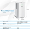 Miniatyrbillede 1 af 5: 15㎡ Affugter 15L Affugter med 3 Modes Mobil Affugter 25,5 x 22 x 45 cm Hvid