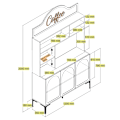 Miniatyrbillede 7 af 7: Kaffebarskab Lyon 120 - Atlas, Sort