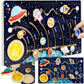 Miniatyrbild 1 av 7: Träpussel - solsystem Kruzzel 24763
