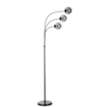 Miniatyrbillede 3 af 5: Gulvlampe Badi 3 Lü Siyah Füme Camlı Lambader