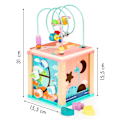Pikkukuva 5 / 10: Puinen opetuskuutio, ECOTOYS mula lajittelija
