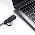 Pikkukuva 6 / 6: 4in1 HUB-sovittimen jakaja USB-A/C - 4x USB 3.0 5Gb/s 1m musta
