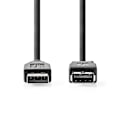 Pikkukuva 2 / 3: USB kaapeli | USB 3.2 Gen 1 | USB-A Uros | USB-A Naaras | 5 Gbps | Niklattu | 3.00 m | Pyöreä | PVC | Musta | Label
