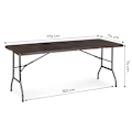 Miniatyrbillede 10 af 10: Sammenklappelig havebanket cateringbord 180cm