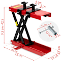 Miniatyrbillede 7 af 9: Motorcykellift MP1 Sort/Rød