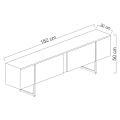 Miniatyrbillede 7 af 7: TV Stand Luxe - Valnød, Sort