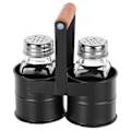 Miniatyrbillede 3 af 9: Salt og peber shakers med stativ, 3 stk