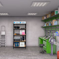 Miniatyrbillede 2 af 8: Opbevaringshylde 180x90x60 sort