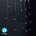 Miniatyrbillede 1 af 9: SmartLife jluelys | Gardin | Wi-Fi | RGB | 180 LED's | 3 m | Android™ / IOS