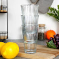 Miniatyrbillede 5 af 8: Tre høje glas 270 ml - tykt, gennemsigtigt glas