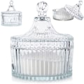 Miniatyrbillede 9 af 9: Elegant sukkerskål i glas - krystalfølelse, perfekt til snacks