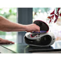 Pikkukuva 5 / 8: Kannettava FM-radio CD- ja USB-soitin Vaaleanpunainen