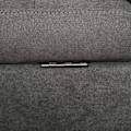 Miniatyrbild 6 av 9: 3-Sits Soffa Tyg Soffa Dubbel Soffa Avtagbar Med Kuddar Gummiträ Bomull Grå 166,5 X 62 X 82 Cm