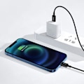 Pikkukuva 9 / 9: Ylivoimainen USB-C Iphone Lightning -kaapeli nopeaan lataukseen 20 W 1m musta