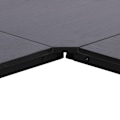 Miniatyrbillede 8 af 10: Computer Skrivebord L-Shape Hjørne Skrivebord, Vinkel Skrivebord, Mdf, Sort, 150X150X76Cm