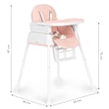 Miniatyrbillede 10 af 10: ECOTOYS 3-i-1 foldbar børnefødestol pink