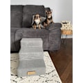 Miniatyrbild 6 av 8: Hund/katttrappa 3 trappsteg - grå