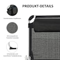 Miniatyrbillede 6 af 10: Liggestol Haveseng Liggestol Af Aluminium Stof Afslapningsstol 5-Vejs Justerbar Foldbar Ergonomisk Mesh Sort 170 X 60 X 76 Cm
