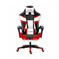 Miniatyrbild 1 av 4: Herzberg HG-8082: Trefärgad spel- och kontorsstol med T-formad Accent Red