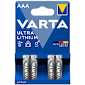 Miniatyrbild 1 av 2: Ultra Lithium AAA / LR03 Batteri 4-pack