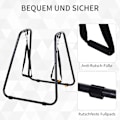 Miniatyrbillede 5 af 10: Dipstation Stabilt Dip Stand Med Sling Trainer, Robust Stålramme, Sort, 90X81X92,5Cm