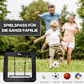 Miniatyrbillede 5 af 10: Foldefodboldmål, Fodboldrebounder, Rebound-Væg, Net Til Multisport, 5-Niveau Justerbar, 128X118X108-120 Cm