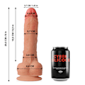 Miniatyrbillede 3 af 8: Cyber ​​Silicock - Connor Ultra Realistic Soft Flydende Silikone 20,5 Cm -O- 3,7 Cm